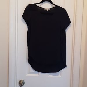 Francesca's Collection Lightweight Black Shirt